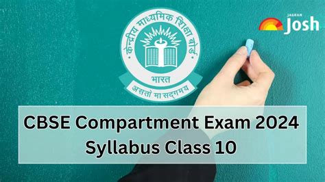 Cbse Compartment Exam 2024 Syllabus For Class 10 Detailed Subjects And