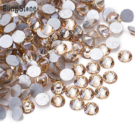 Buy Homely Ss3 Ss30 1440pcs Gold Champagne Flat Back Nail Rhinestone 3d