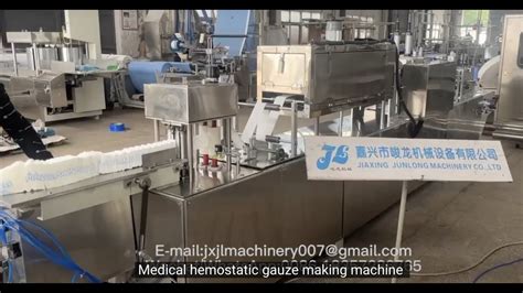 Medical Hemostatic Gauze Making Machine Automatic Gauze Folding Machine