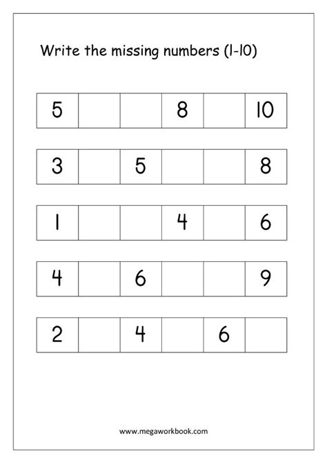 Missing Number Worksheets 1 100 Worksheet24