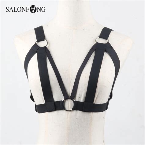 2017 New Fashion Pastel Goth Garterbelt Gothic Bondage Belt Bra Rave