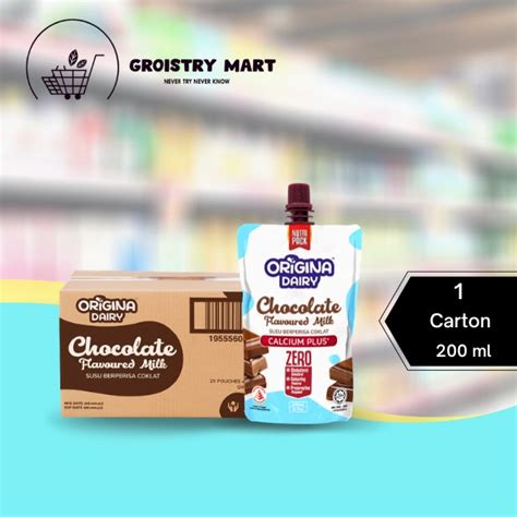 Origina Dairy Chocolate Milk 25 X 200ml 1 Carton Shopee Malaysia