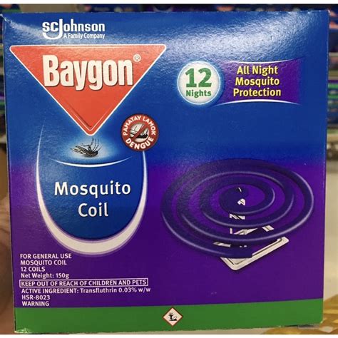 Baygon Mosquito Coil Katol Coils Box Shopee Philippines