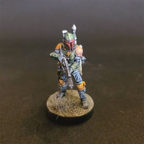 Boba Fett Star Wars Legion 35mm Proxy Miniature For Tabletop Etsy