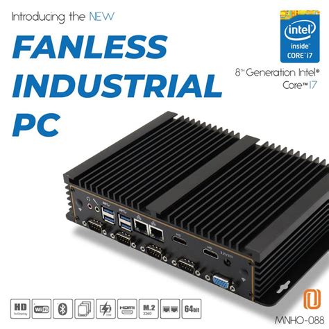 8th Gen Intel I7 8565U 10 Fanless Industrial Mini PC Intel