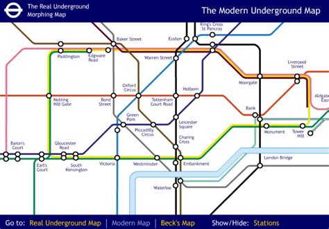 The Tube Map The Real Tube Map And Bosco Ybandbr