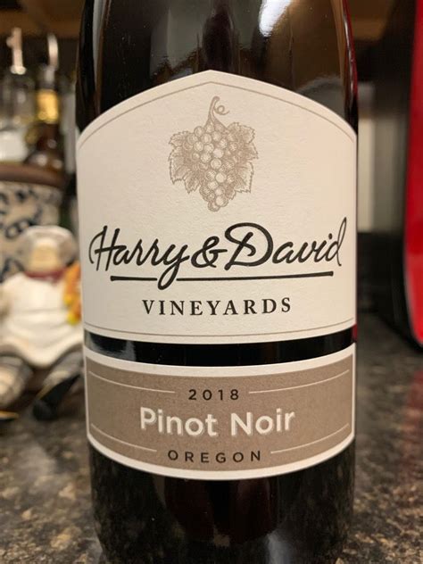 Harry David Vineyards Pinot Noir Reserve Usa Oregon