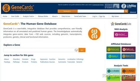 如何利用GeneCards查找目标基因的详细信息 知乎
