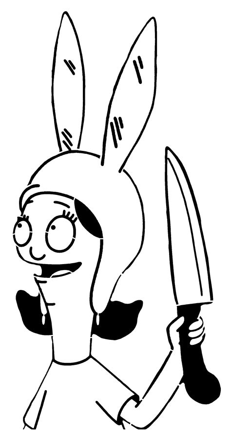 Louise Belcher Stencil By Longquang On Deviantart