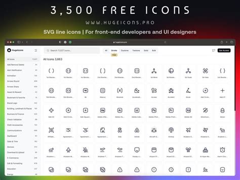 Over 3,500+ free UI SVG Icons, professionally designed & specifically ...