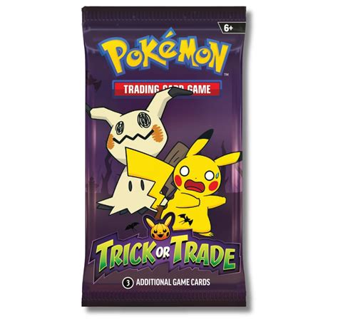 Pokemon 2023 Trick Or Trade Mimikyu Pikachu Mini Booster Pack