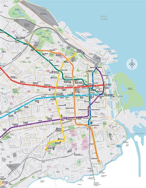 Buenos Aires Metro Line F Map LARGE 797x1024 Via Trolebus