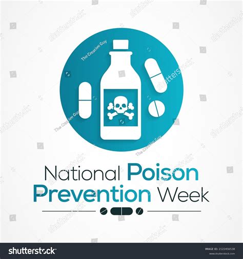 National Poison Prevention Week Nppw Observed Stock Vector Royalty Free 2122456538 Shutterstock