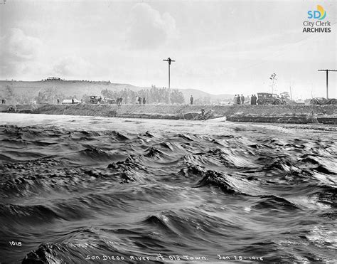 San Diego River at Old Town, 1916 Flood | City of San Diego Official ...