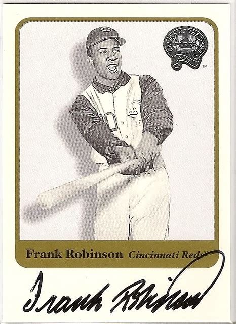 Frank Robinson Fleer Greats Of The Game Autograph Flickr