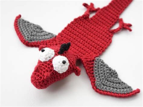 Dragon Bookmark Crochet Pattern Amigurumi Pdf Pattern Etsy Crochet Dragon Crochet Patterns