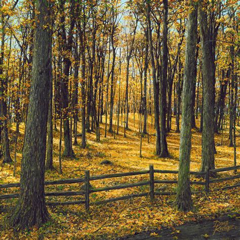 Autumn Woodland Painting By Doug Kreuger Fine Art America