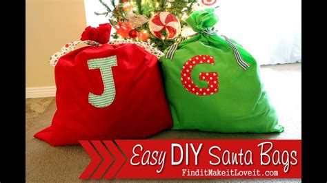 Diy Santa Bag Youtube