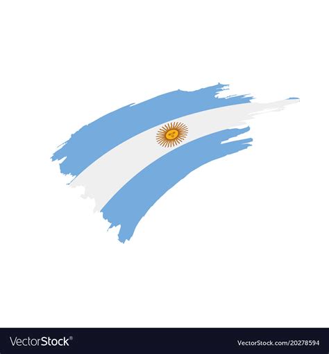 Argentina flag Royalty Free Vector Image - VectorStock