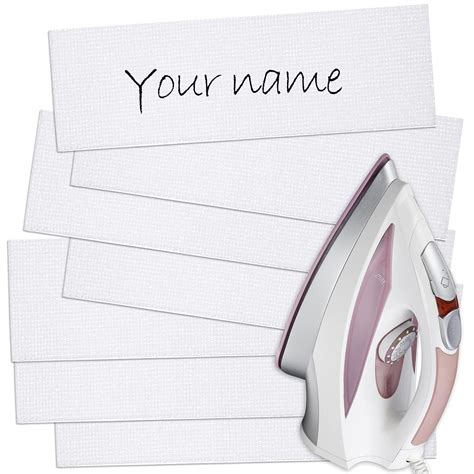 Buy Iron On Name Labels For Clothing X Inch Writable Clothes Name