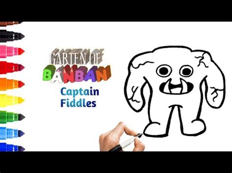 How To Draw Captain Fiddles Garten Of Banban Easy Drawing Step By