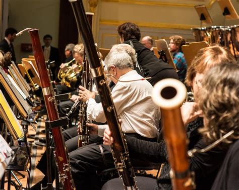 The Dallas Symphony Orchestra S Bassoon Section Prepares For A Performance In Hamburg On Their