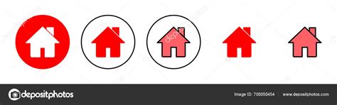 Home Icon Set Illustration House Sign Symbol Stock Vector By ©oliveia 700050454