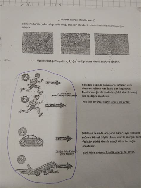 Merhaba Fen bilimleri 7 sınıfkinetik enerji potansiyel enerji ve