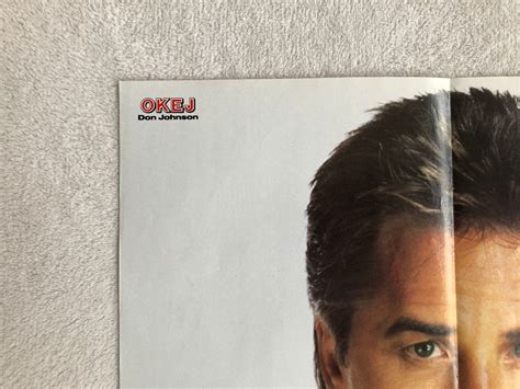 Don Johnson Miami Vice Swedish Poster Magazine Okej S Etsy