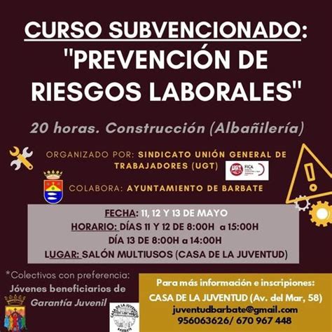 EMPLEO Y FORMACIÓN PROVINCIA DE CÁDIZ Formación Curso de prevención