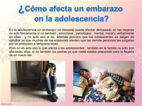 El Embarazo En La Adolescencia