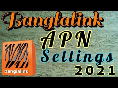 How To Set Banglalink APN Settings 2021 Banglalink YouTube