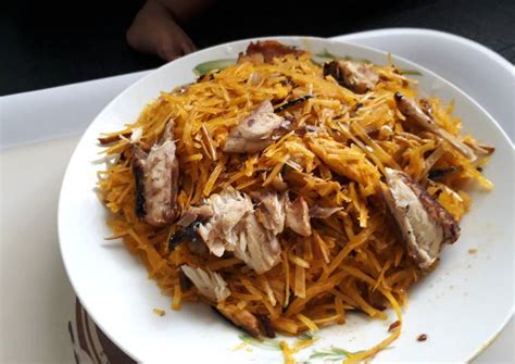 Abacha with ugba and titus fish Recipe by Lilian eyan - Cookpad