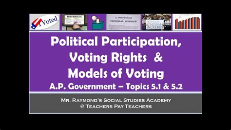 Ap Government Political Participation Voting Rights And Models Of