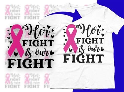 Her Fight Is Our Fight Breast Cancer Svg Graphic By CraftDesigns