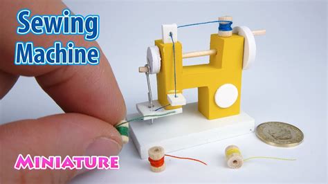 DIY Realistic Miniature Sewing Machine DollHouse No Polymer Clay