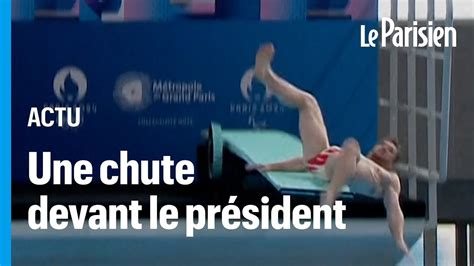 Le Plongeur Alexis Jandard Chute Devant Macron Lors De Linauguration