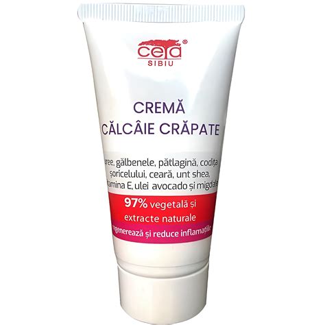 Crema Reparatoare Calcaie Crapate Cu Uree Galbenele Patlagina Coada