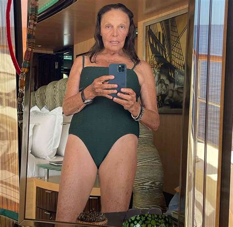 Diane Von Furstenberg Shares Empowering Swimsuit Selfie At 75