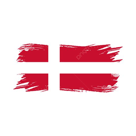 Brush Watercolor Paint Vector Png Images Denmark Flag Transparent