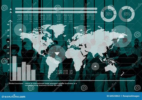 Global Business Graph Growth Finance Stock Market Concept Stock Image