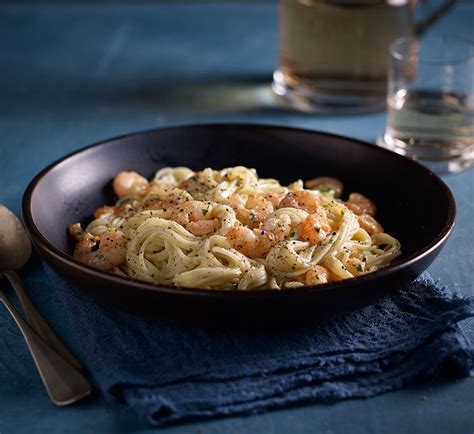 Spaghetti Con Salsa De Camarones Y Un Toque De Mayoliva Mayoliva