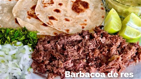 BARBACOA DE RES ESTILO NUEVO LEÓN TORTILLAS DE HARINA SUAVES EN