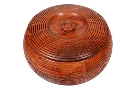 Wooden Handicrafts Casserolechapati Box With Stainless Steel Container