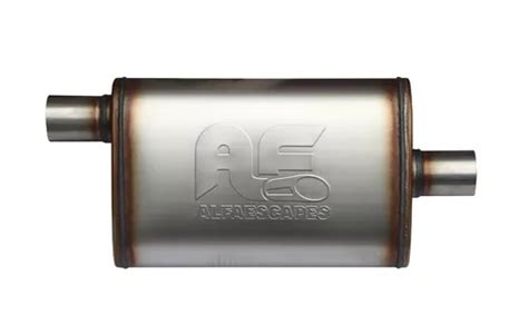 Muffler Silenciador De Alto Flujo Alfaescapes Pulgadas Cuotas Sin