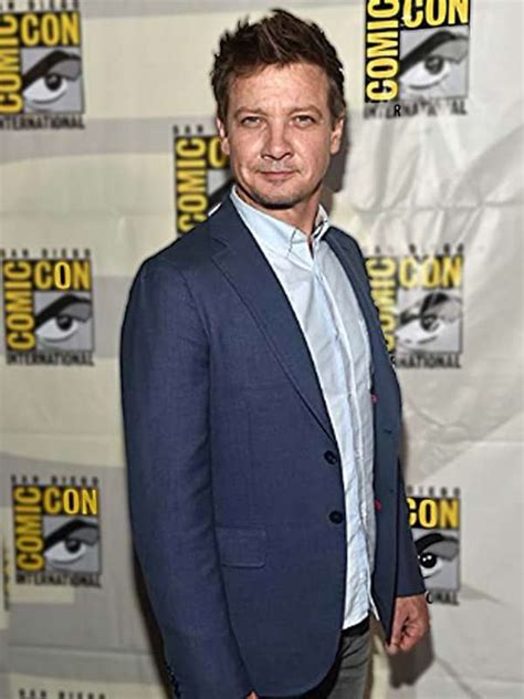 Tv Series Hawkeye Jeremy Renner Blue Blazer - New American Jackets