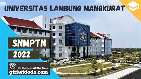 Daya Tampung Dan Peminat Snmptn 2022 Universitas Lambung Mangkurat Ulm Giri Widodo