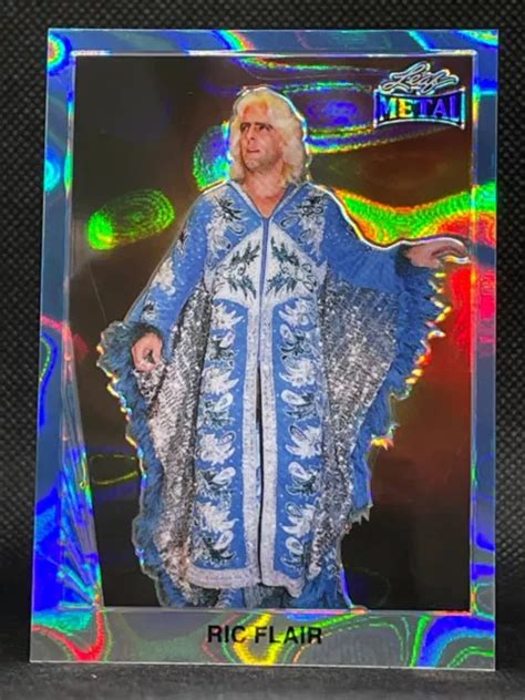 RIC FLAIR 2024 Leaf Metal Legends Wrestling Blue Lava 2 8 WCW WWE 1990