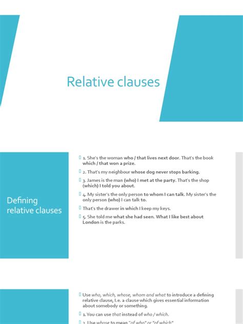 Relative Clauses | PDF