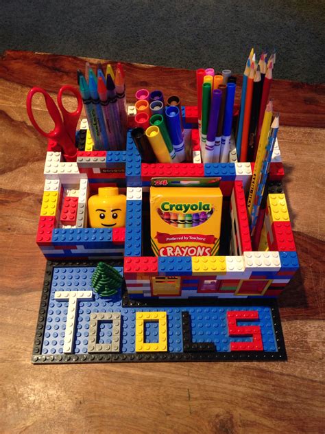 Lego Pencil And School Supply Organizer Desk Lego Bedroom Lego Diy